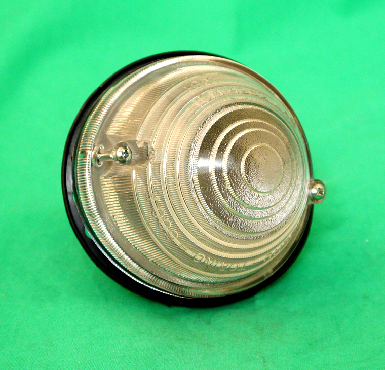 Blinkleuchte vorne mit Metallsockel weiß