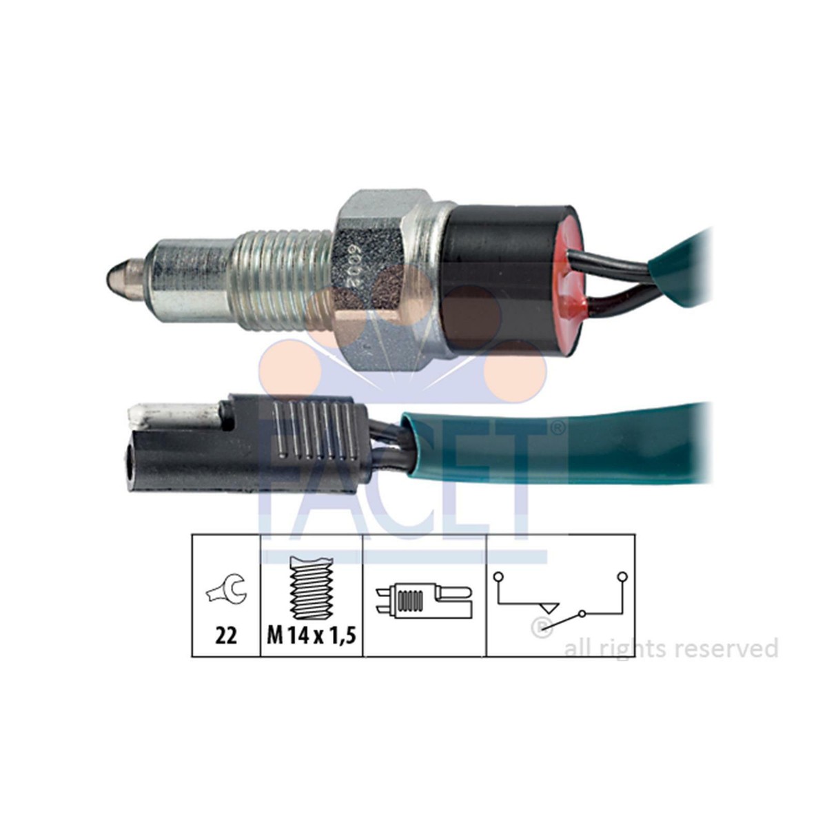 Rückfahr- scheinwerferschalter X1/9 5G