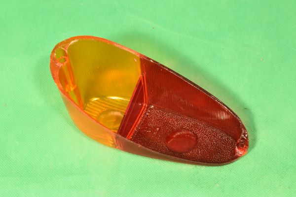 Rückleuchtenglas links Fiat 500 N (rot/gelb)