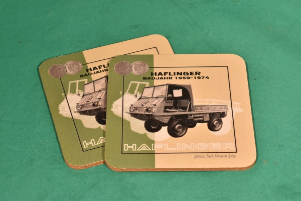 Paar Untersetzer Haflinger