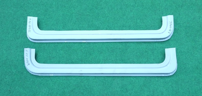 Satz Türrepbleche innen, 2-teilig Fiat 500