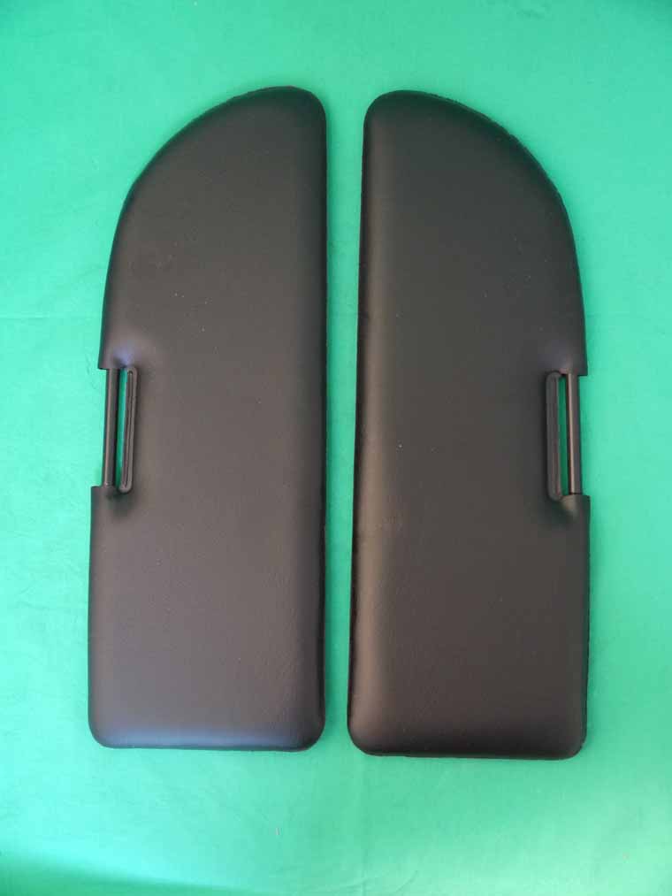 Satz Sonnenblenden schwarz