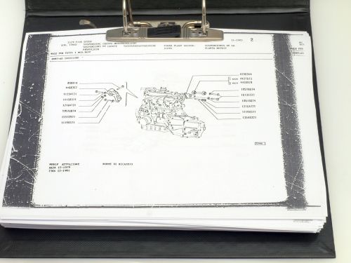Ersatzteilkatalog für Fiat X1/9 1500 5Gang