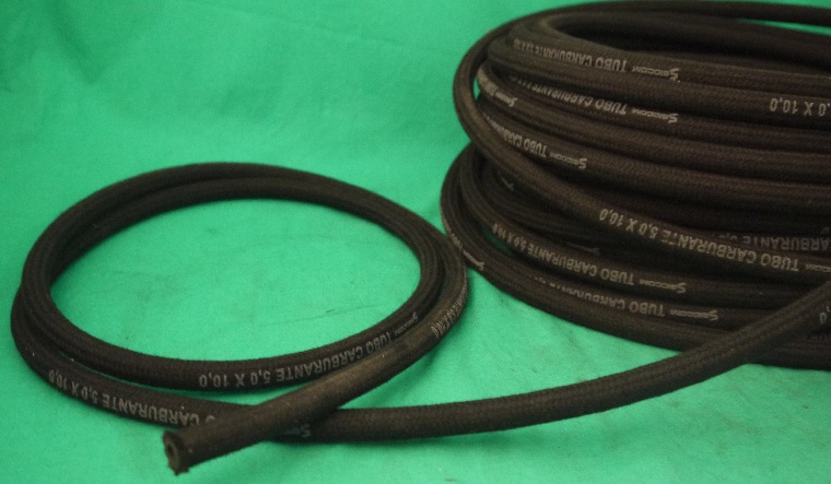 Bezinschlauch stoffummantelt  4x9mm