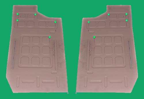 Satz gerade Bodenplatte